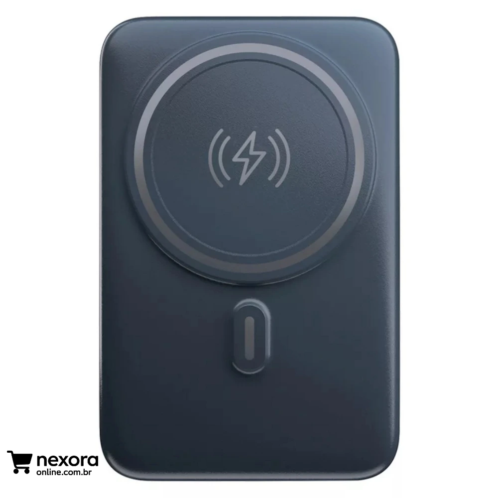 Carregador Portátil Por Indução 10.000mAh Carregamento Rápido Suporte Dobrável Compatível com Magsafe Preto Geonav PB10MAGSG - Nexora Online