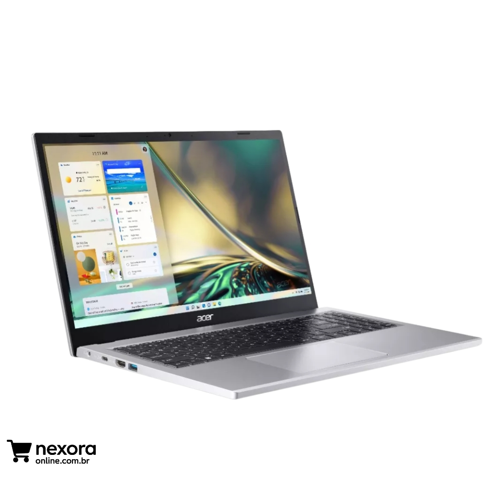Notebook Acer Aspire 3 A315-510P-34XC Intel Core i3 N305, 8GB RAM, SSD 256GB, Tela 15.6 Full HD, Windows 11 Home, Bivolt 110V/220V - Nexora Online